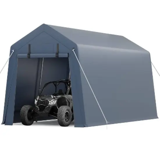 GustoWave Outdoor Storage Shelter Shed Carport, Waterproof Portable Garage image {1}