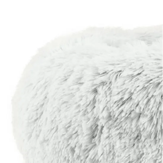 Best Friends by Sheri Donut Shag Frost Dog Bed - Off-White image {2}