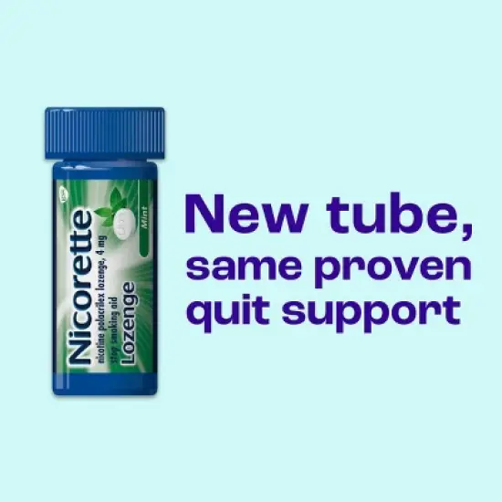 Nicorette 4MG Lozenges - Mint - 72ct image {9}