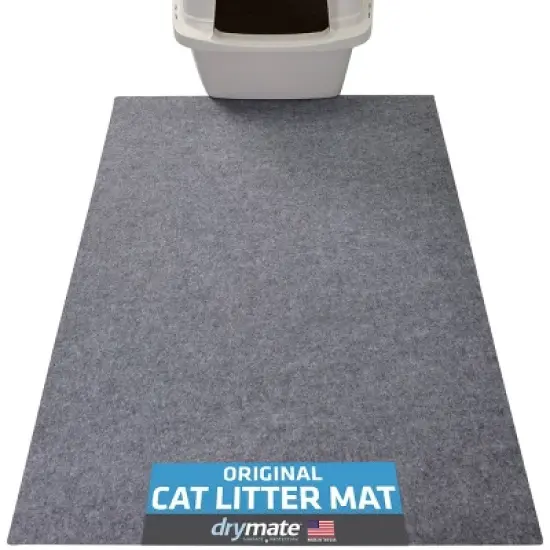 Drymate 29" X 36" Litter Mat for Cats - Savannah Light Gray image {5}