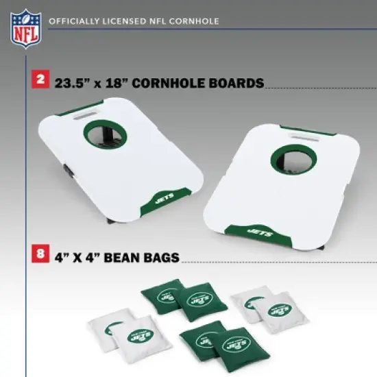 NFL New York Jets All-Weather Travel Cornhole Set image {1}