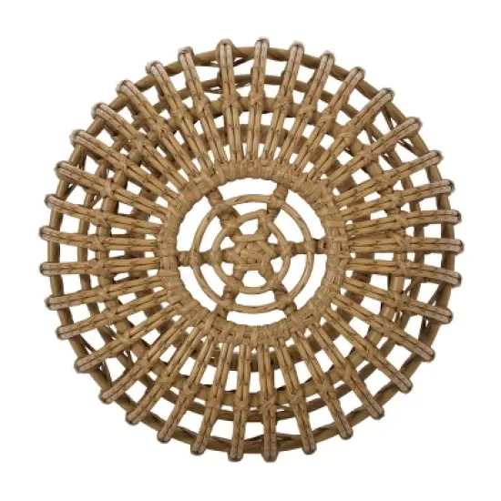 NicBex Outdoor End Table Modern Outdoor Rattan Outdoor Side Table, Wicker Patio Table Outdoor Coffee Table Small Table for Backyard, Balcony, Porch image {6}