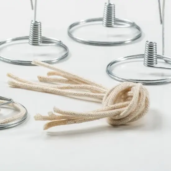 Merry Corliss 1/8 inch Round Braided Cotton Olive Oil Lamp Wicks Pack of 12 image {1}