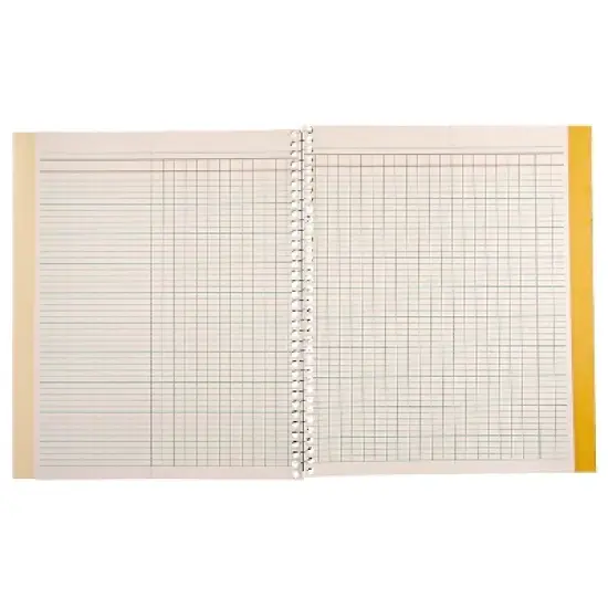 Roaring Spring Class Roll Book 11"x8-1/2" Wirebound Manila Double Pocket 72900 image {6}