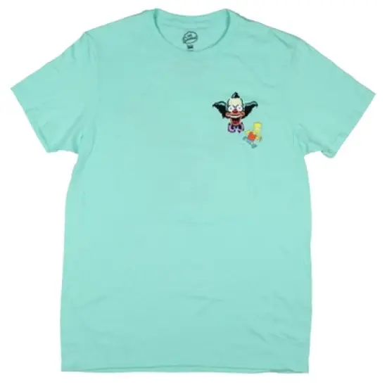 The Simpsons Men's' Bart Graffiti Krusty The Clown Double-Sided T-Shirt image {4}