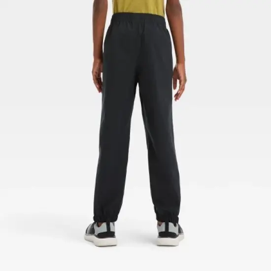 Kids' Solid Pull-On Pants - All in Motion&trade; Black image {1}