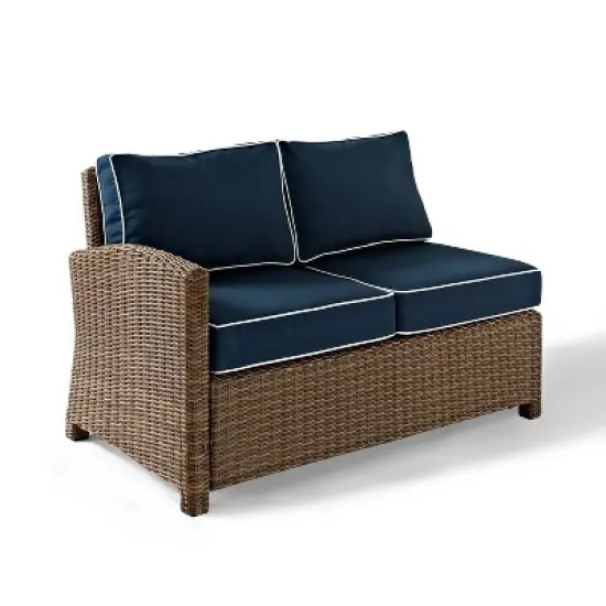 Bradenton Outdoor Wicker Sectional Left Side Loveseat - Crosley
 image {12}
