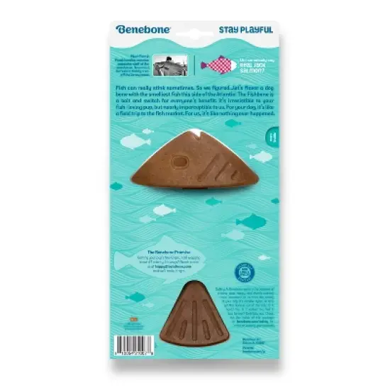 Benebone Fishbone Dog Chew Toy - Fish - M image {5}