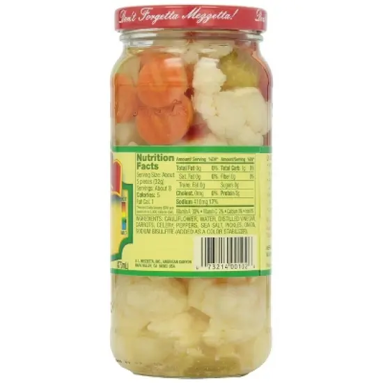 Mezzetta Italian Mix Giardiniera Mild - Case of 6/16 oz image {3}