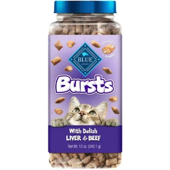 Blue Buffalo Bursts with Chicken, Liver & Beef Crunchy & Creamy Cat Treats image {7}