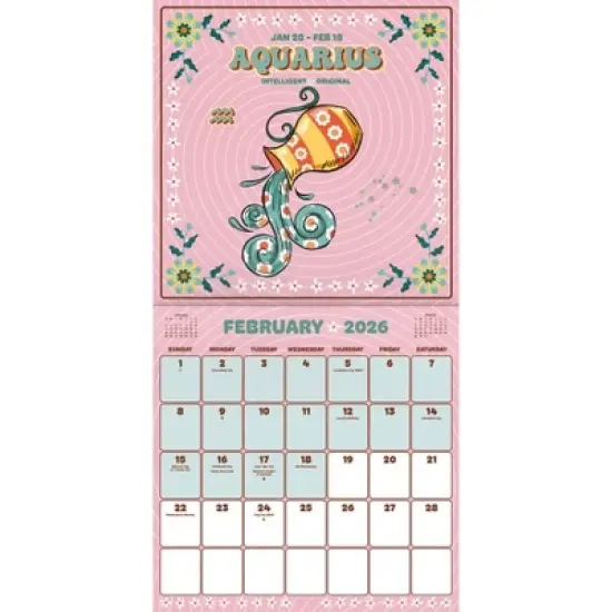 Trends International 2026 Astrology 12"x12" Wall Calendar image {2}