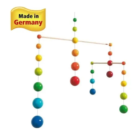 HABA Nursery Room Wooden Mobile Rainbow Balls (Made in Germany) image {3}