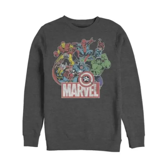 Men's Marvel Classic Hero Collage Sweatshirt image {2}
