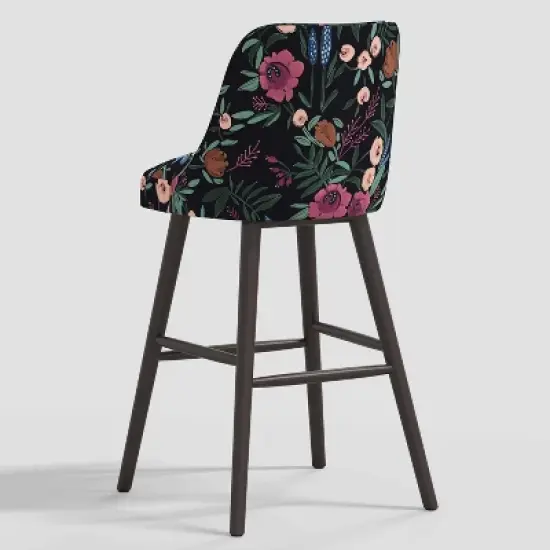 Geller Modern Counter Height Barstool in Botanical Grant Floral Ink - Threshold&trade; image {3}