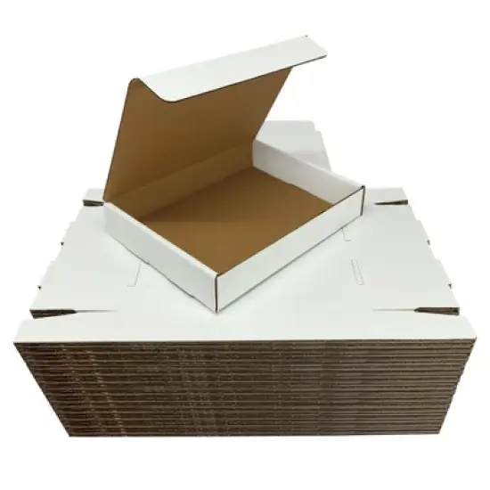 UOFFICE Bulk Pack of 50 White Corrugated Mailer and Literature Boxes (11" x 8.75" x 2") image {3}
