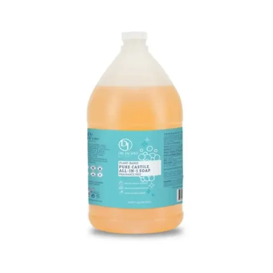 Dr Jacobs Naturals All in 1 Castile Unscented Soap - Multipurpose - Vegan- Sulfate-Free - Paraben-Free image {6}
