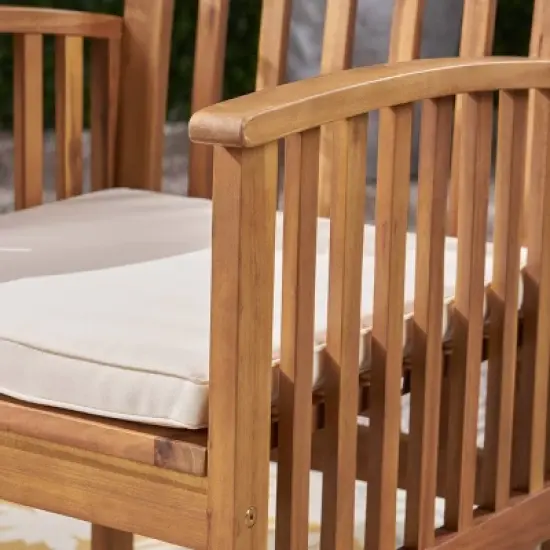 Casa 3pc Acacia X Leg Bistro Dining - Christopher Knight image {3}