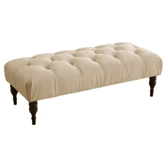 Edwardian Upholstered Tufted Bench - Skyline Furniture image {4}