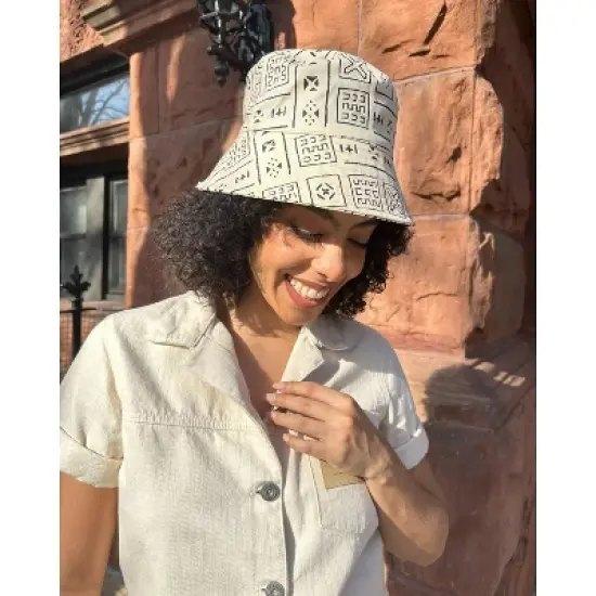 The Wrap Life | Satin Lined Printed Bucket Hat image {8}
