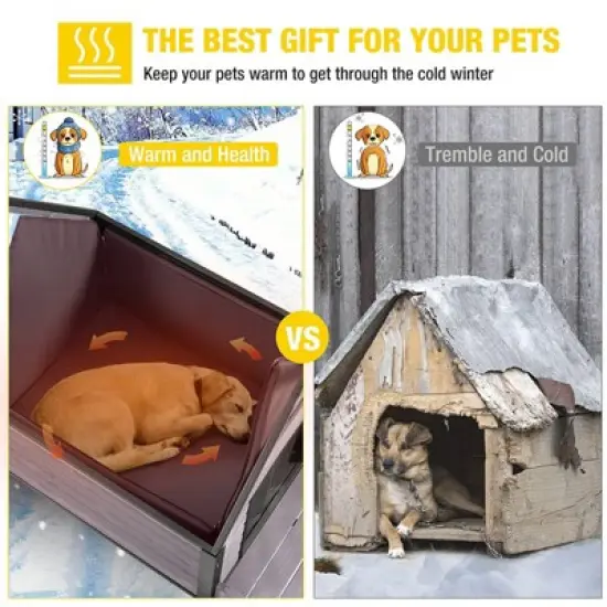Aivituvin Insulated Dog House with Liner Inside| Iron Frame-AIR80/81/87-IN image {4}