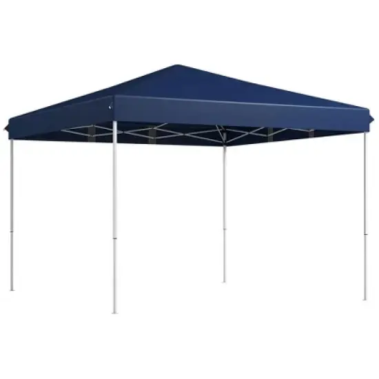 Resenkos Backyard Garden Canopy, Camping Canopy Screen Tent,13' x 13' Pop Up Canopy Tent with Height Adjustable for Outdoor, Garden, Patio, Dark Blue image {10}