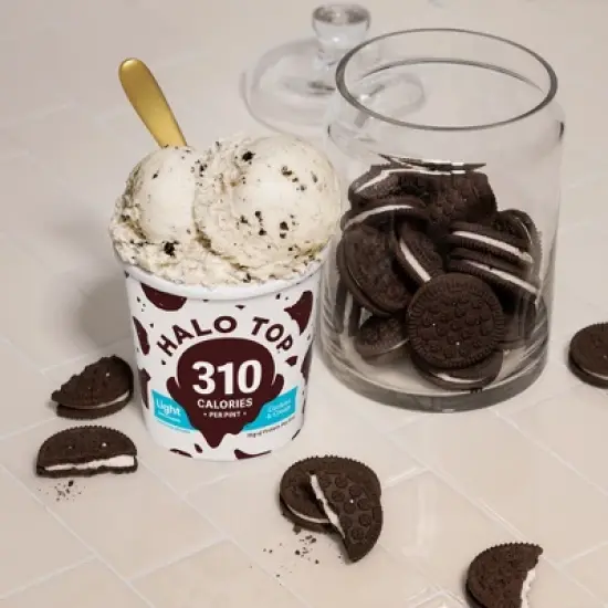Halo Top Cookies & Cream Ice Cream - 16oz image {3}