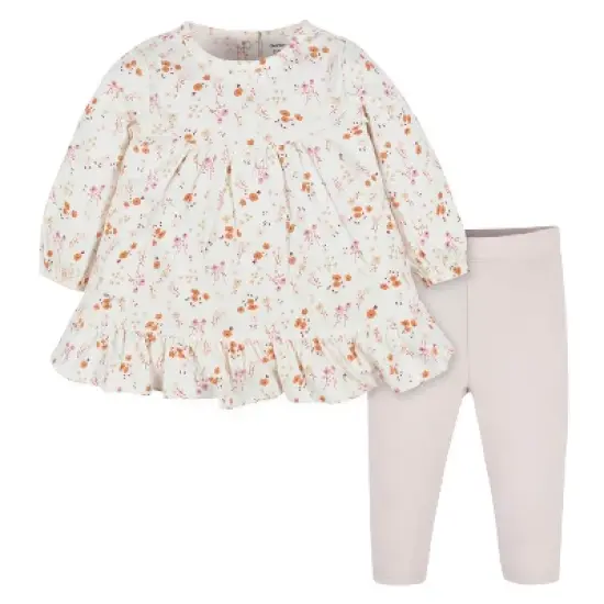 Gerber Baby & Toddler Girls Long Sleeve Dress & Leggings Set image {6}