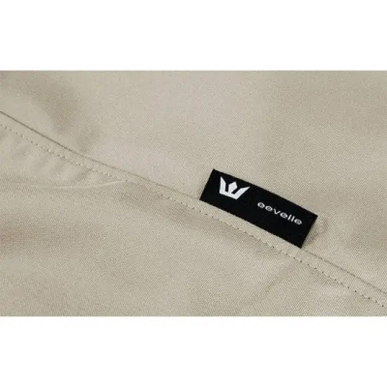 Eevelle 94" Meridian Round Table Fire Pit Cover Khaki image {5}