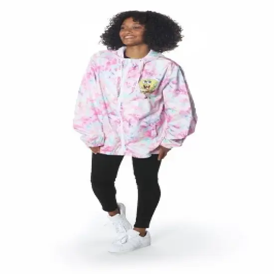 Members Only Women's SpongeBob Full Zip Jacket image {3}
