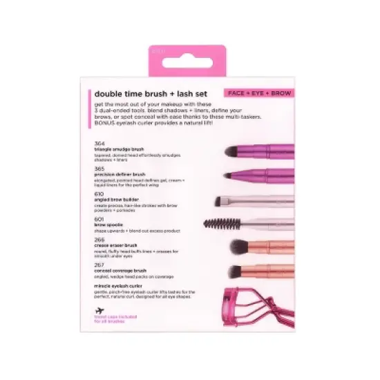 Real Techniques Double Time Brush + Lash Set - 4ct image {8}