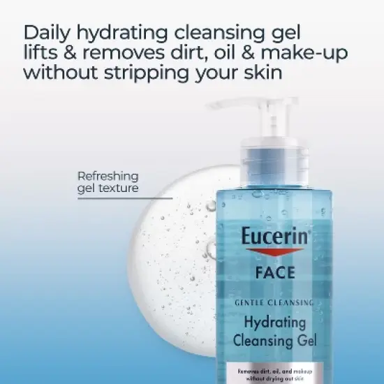 Eucerin Gentle Hydrating Face Cleansing Gel - 13.5 fl oz image {4}