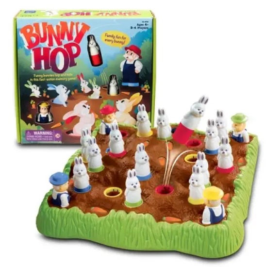 Educational Insights Bunny Hop: Memory & Color Recognition Preschool & Toddler Game, 2-4 Players, Ages 4+ image {1}