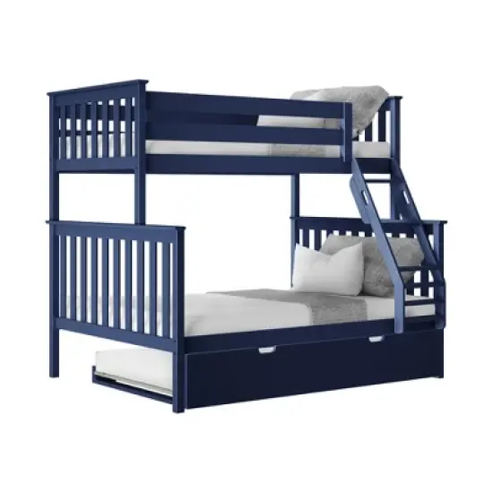 Max & Lily Twin over Full Bunk Bed with Trundle Bed image {8}