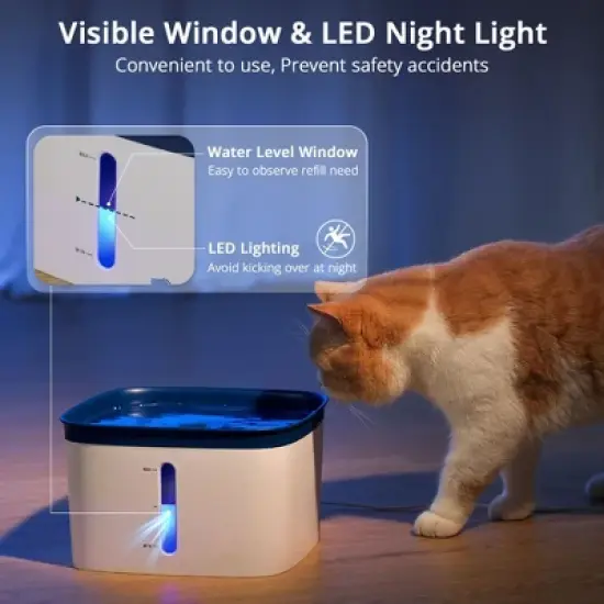GOTGELIF 4L Automatic Pet Water Fountain with Adjustable Flow & Quiet Pump image {6}