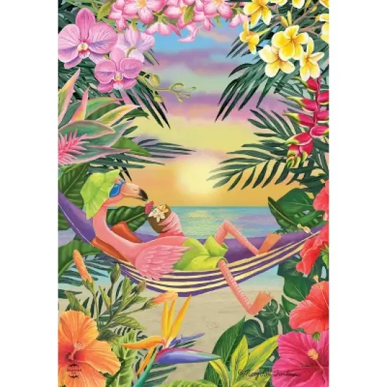 Briarwood Lane Summer Garden Flag 18x12.5 For Outdoor Five O'clock Flamingo Garden Flag Flag For Summer Garden Flag Flags For Outside image {4}