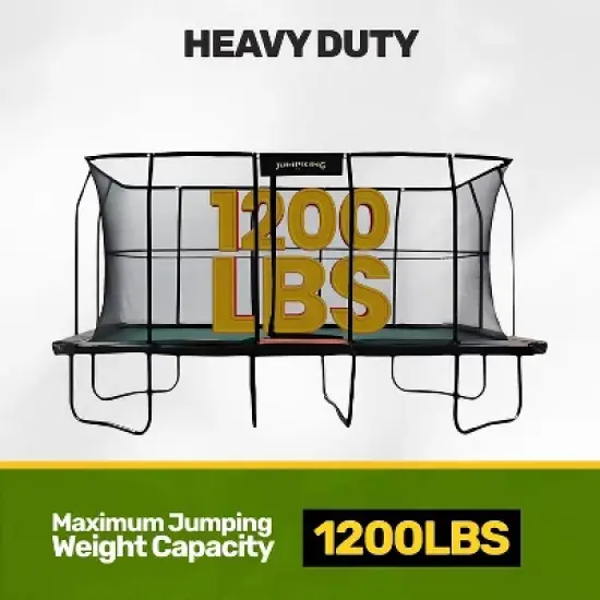 HomeStock Rectangular Trampoline 10&rsquo;x16&rsquo; High-End (3 Boxes) Version 2 image {2}