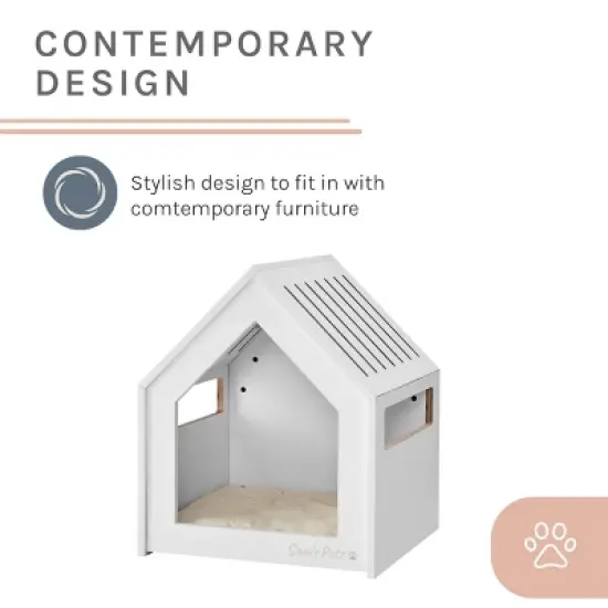 Sam's Pets Forest 23'' Dog House In White Oak image {4}