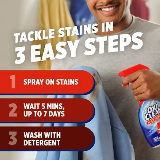 OxiClean MaxForce Laundry Stain Remover Spray - 12 fl oz image {8}