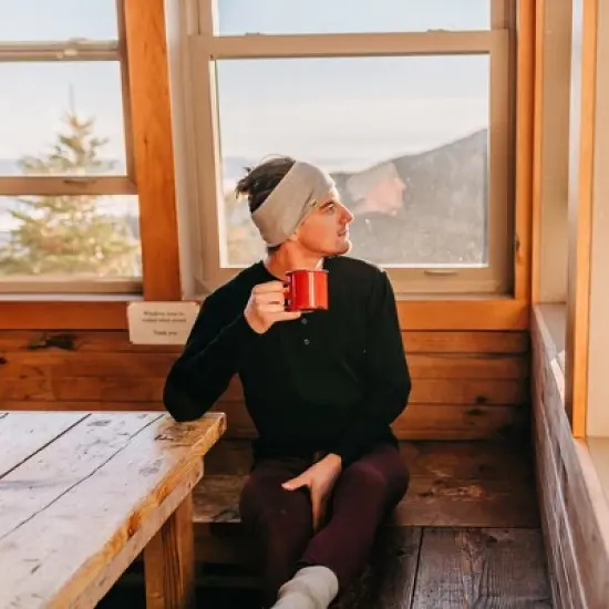 Minus33 Merino Wool Midweight - Men's Long Sleeve Henley 100% Merino Wool Forest Green L image {8}