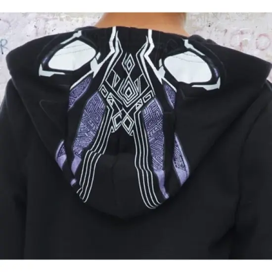 Marvel Avengers Black Panther Cosplay Fleece Zip Up Pullover Hoodie Toddler to Little Kid  image {5}