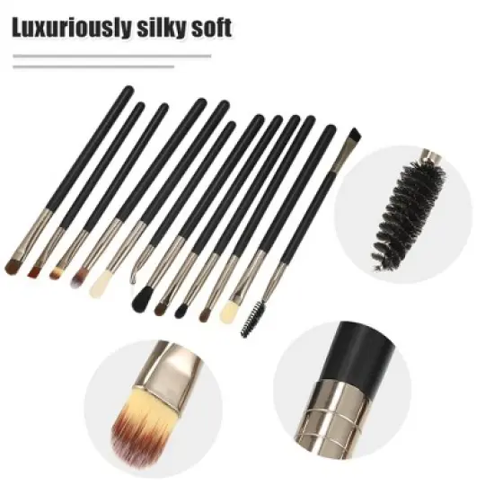 Unique Bargains Eye Makeup Brushes Travel Makeup Brush Set Eyeshadow Eyebrow Eyeliner Makeup Brushes Set 1 Set image {2}