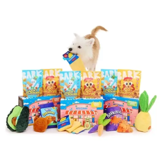 BARK Beg-n-Bag Small Box Dog Plush Toy Set - 5pc image {6}