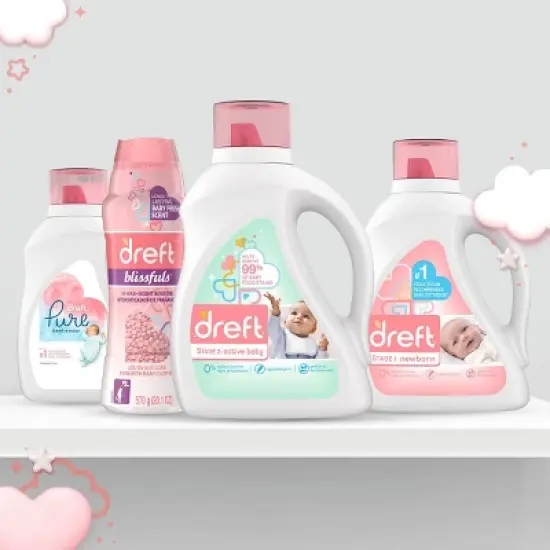 Dreft Active Baby Liquid Laundry Detergent - 65 fl oz image {9}