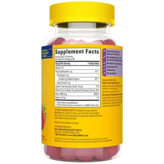 Nature Made Zero Sugar HSN Dietary Supplement Gummies - 120ct image {1}
