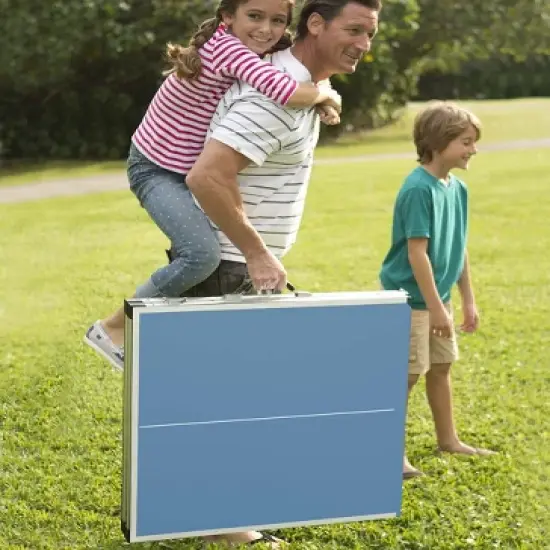 HearthSong - Pick-Up-and-Go Portable Table Tennis Family Game for Indoor and Outdoor Active Play image {3}