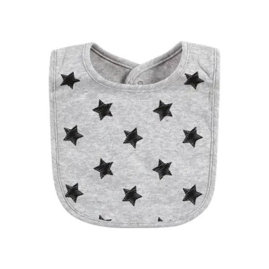 Hudson Baby Infant Boy Cotton Bibs, Mom Dad Moon And Back, One Size image {4}