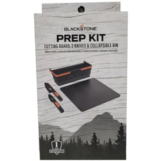 Blackstone Adventure Ready Prep Kit with Cutting Board, Knives & Collapsible Bin image {1}