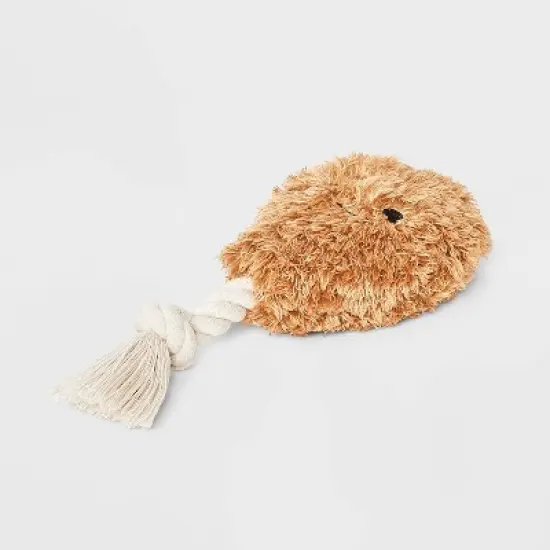 8.5" Chicken Drummie Dog Plush and Rope Toy - Boots & Barkley&trade; image {2}