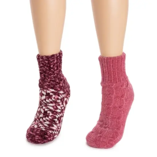 MUK LUKS Women's 2 pack Chenille Cabin Socks image {5}