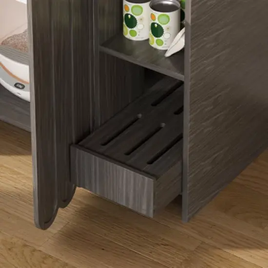 Cat Litter Box Enclosure, Hidden Litter Box Furniture with Removable Litter Collector image {6}